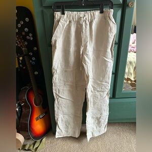 Parachute Women's Beige Linen Pants